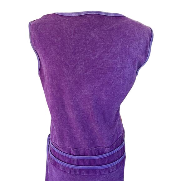 Karma Circle Tank Dress Medium Boho Patchwork Embroidery Hippie Festival Stretch - Picture 10 of 14